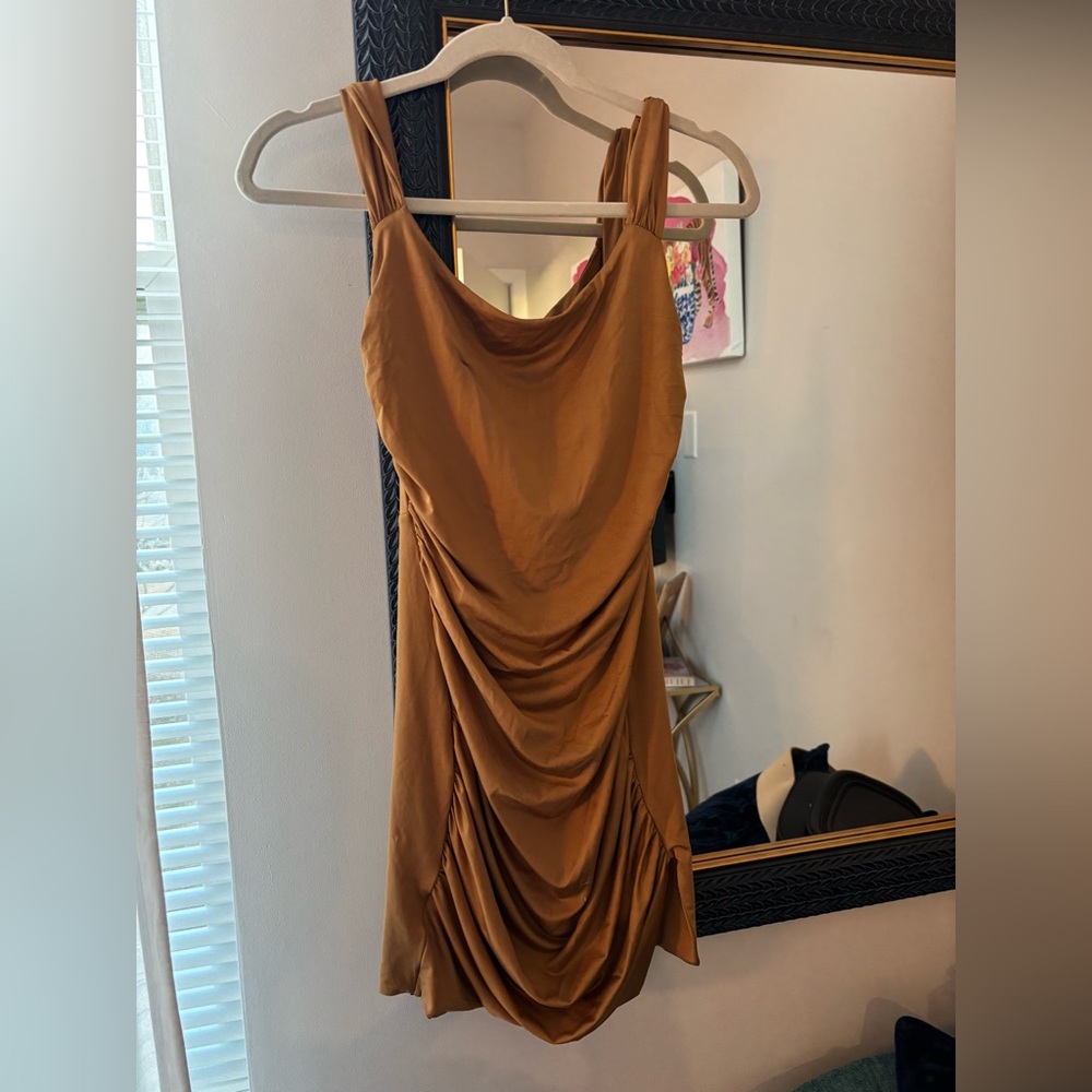 brown Mini Dress